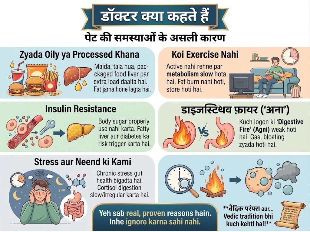 pait ki samasya ke asli kaaran